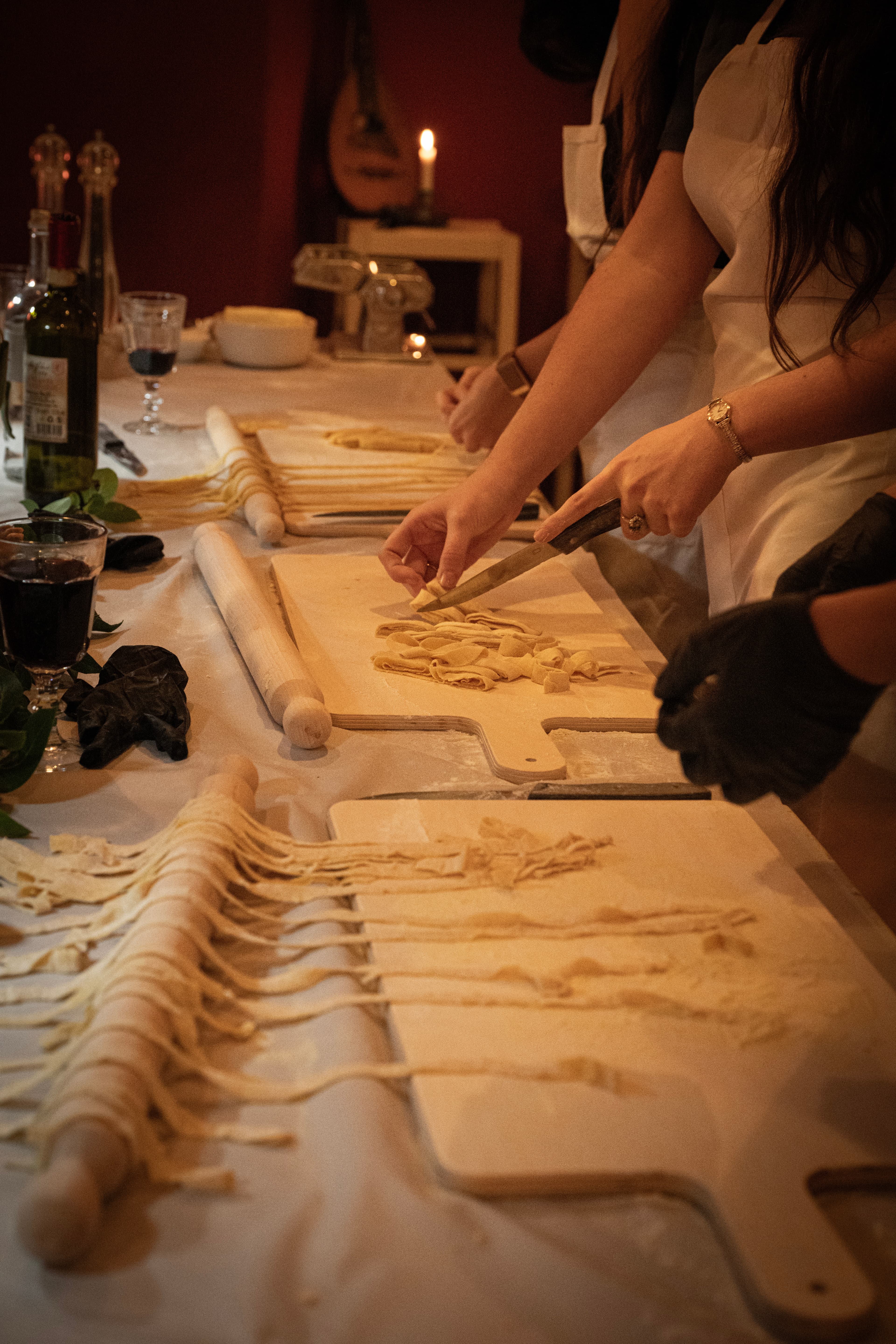 Cooking class session